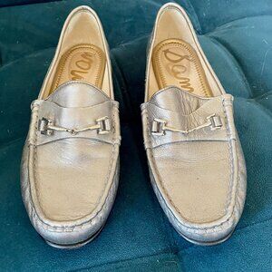 SAM EDELMAN Silver Tone Hardware Loafters